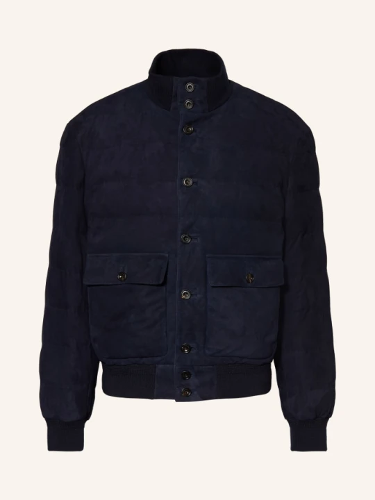 Zdjęcie produktu Ralph Lauren Purple Label Kurtka Puchowa Ze Skóry blau GRANATOWY