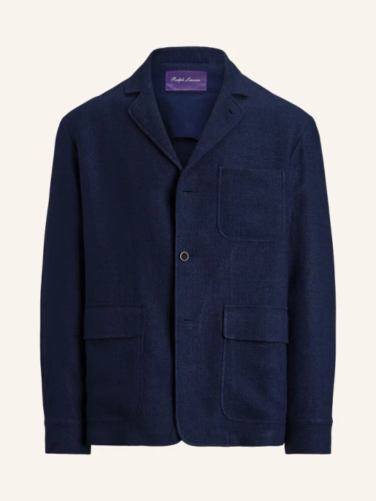 Zdjęcie produktu Ralph Lauren Purple Label Marynarka Shirley O Kroju Regular Fit Z Lnu blau GRANATOWY