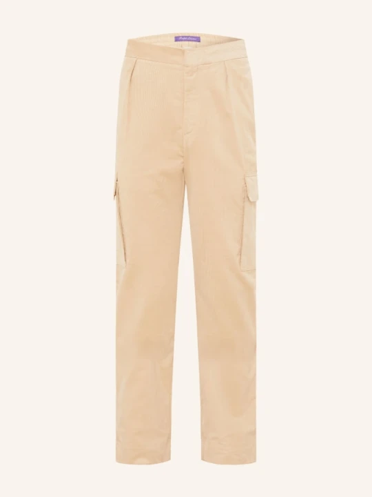 Zdjęcie produktu Ralph Lauren Purple Label Spodnie Cargo O Kroju Slim Fit Z Sztruksu beige JASNOBRĄZOWY
