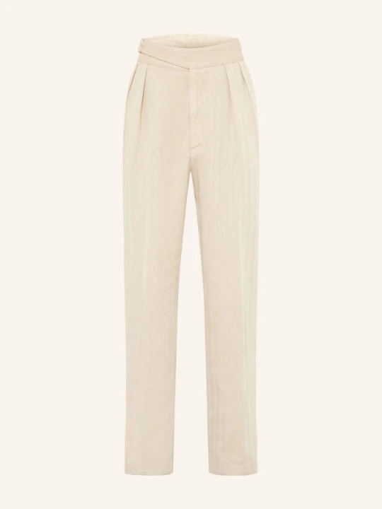 Zdjęcie produktu Ralph Lauren Purple Label Spodnie O Regularnym Kroju Z Lnu beige