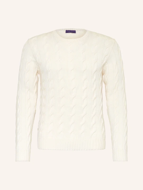 Zdjęcie produktu Ralph Lauren Purple Label Sweter Z Kaszmiru weiss KREMOWY