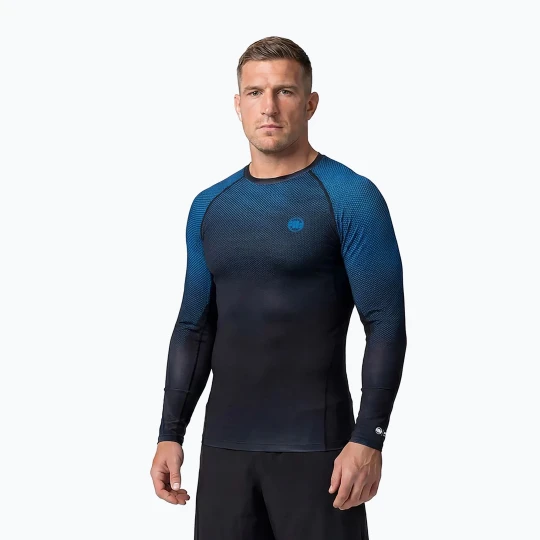 Zdjęcie produktu Rashguard longsleeve męski Pitbull Belt Rashguard blue