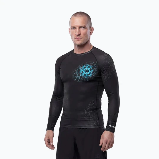 Zdjęcie produktu Rashguard longsleeve męski Pitbull Ray Rashguard sky blue Czarny