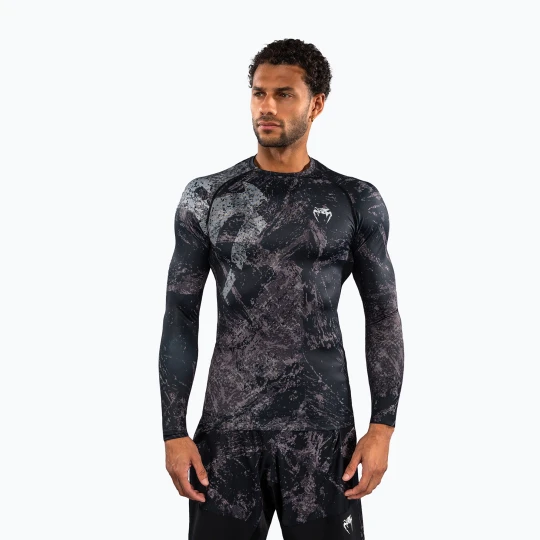 Zdjęcie produktu Rashguard męski długi rękaw Venum Rage & Workout Rashguard LS black / grey