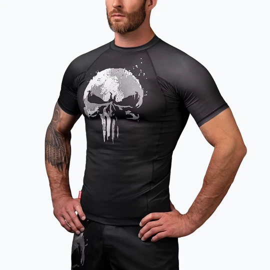 Zdjęcie produktu Rashguard męski Hayabusa Marvel The Punisher Rashguard Shortsleeve black
