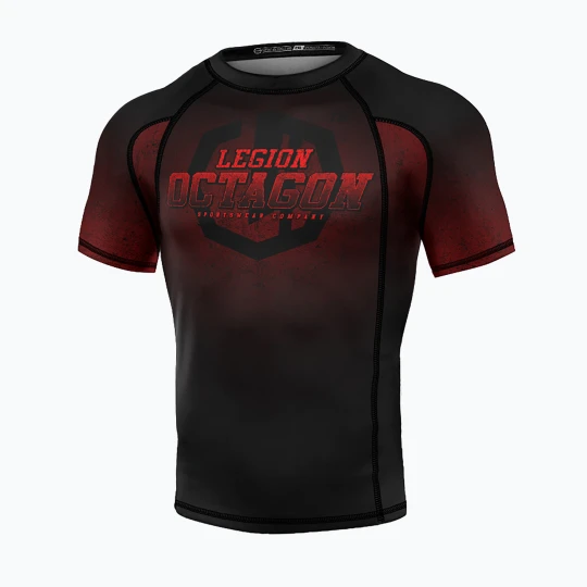 Zdjęcie produktu Rashguard męski Octagon Legion Premium Conquest black/red