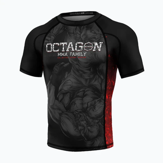 Zdjęcie produktu Rashguard męski Octagon Premium MMA Family black / multicolor
