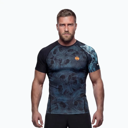 Zdjęcie produktu Rashguard męski Pitbull Guardian Angel Rashguard black Niebieski