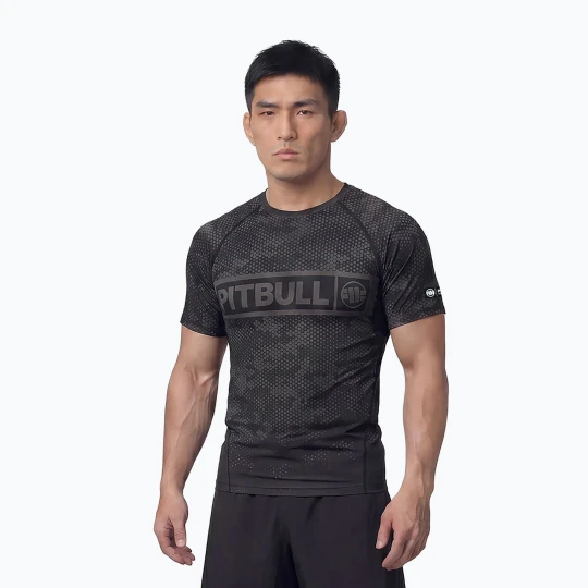 Zdjęcie produktu Rashguard męski Pitbull Hex Camo Hilltop Rashguard black