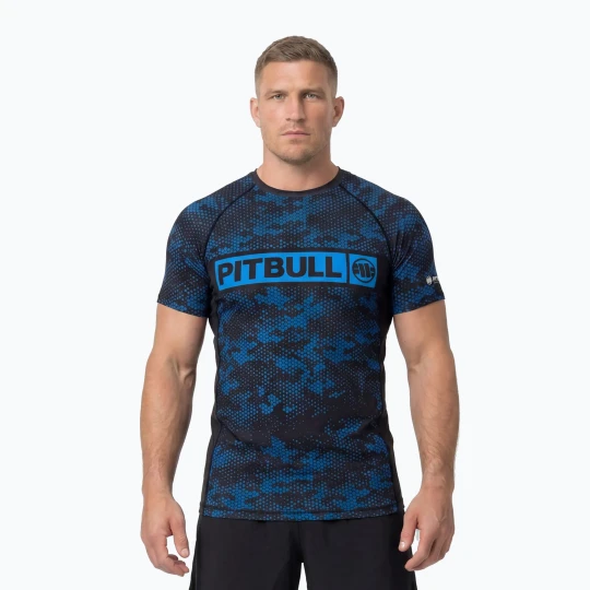 Zdjęcie produktu Rashguard męski Pitbull Hex Camo Hilltop Rashguard blue