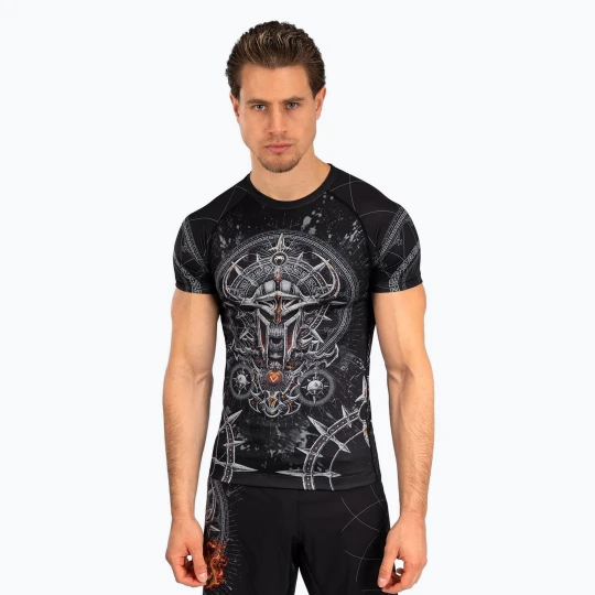 Zdjęcie produktu Rashguard męski Venum Gladiator 5.0 Men'S Short Sleeve Rashguard black / silver
