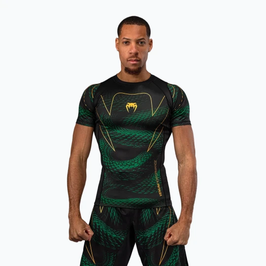 Zdjęcie produktu Rashguard męski Venum Matupa Short Sleeve black / green / gold
