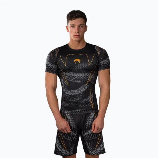 Zdjęcie produktu Rashguard męski Venum Matupa Short Sleeve black/grey/gold