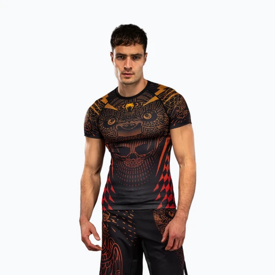Zdjęcie produktu Rashguard męski Venum Quetzal Fury Rashguard black / fury red / tangerine
