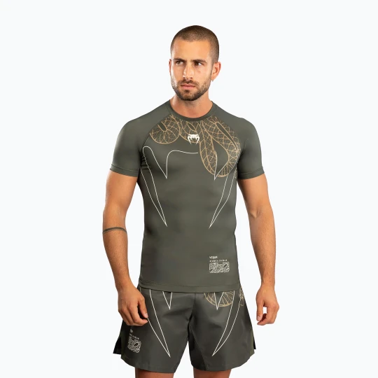 Zdjęcie produktu Rashguard męski Venum Serpenti Rashguards kaki / bronze / ivory Zielony