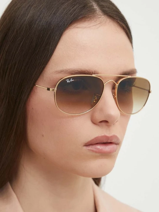 Zdjęcie produktu Ray-Ban okulary przeciwsłoneczne złoty