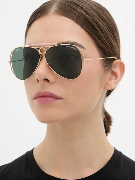 Zdjęcie produktu Ray-Ban okulary przeciwsłoneczne damskie RAY-BAN X DOLCE&GABBANA złoty