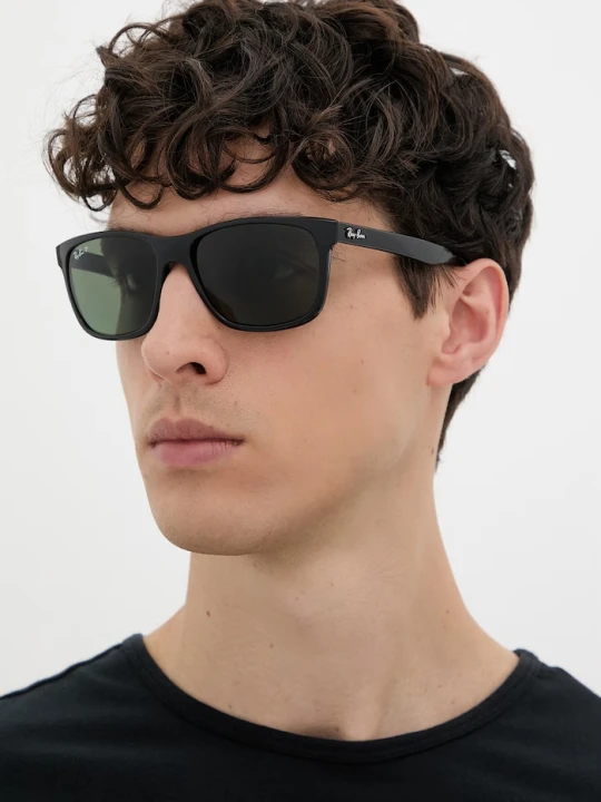 Zdjęcie produktu Ray-Ban okulary przeciwsłoneczne kwadratowe męskie czarny