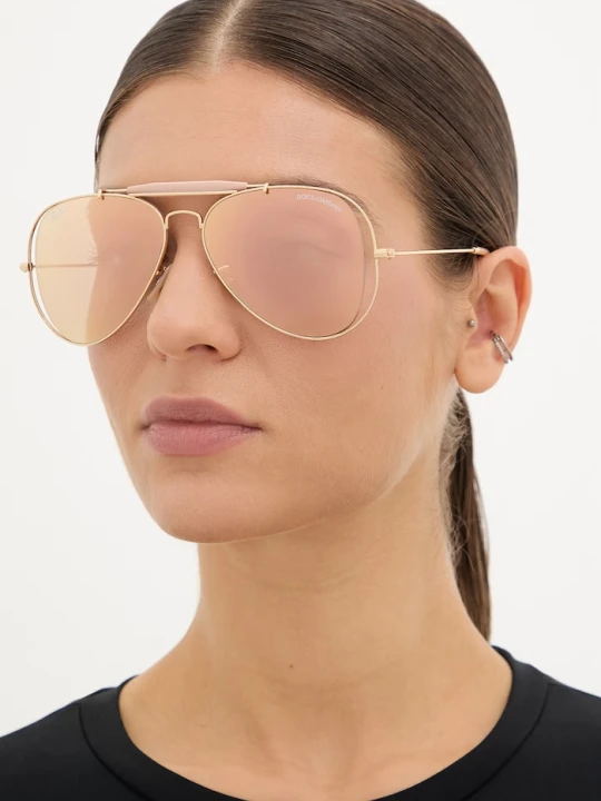 Zdjęcie produktu Ray-Ban okulary przeciwsłoneczne pilotki damskie RAY-BAN X DOLCE&GABBANA pomarańczowy