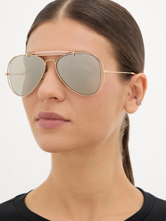 Zdjęcie produktu Ray-Ban okulary przeciwsłoneczne pilotki damskie RAY-BAN X DOLCE&GABBANA złoty