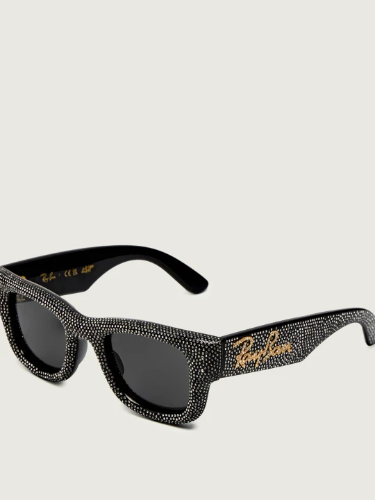 Zdjęcie produktu Ray-Ban Okulary przeciwsłoneczne Wayfarer Puffer Crystal Pavè RB4940BP | Ray-Ban x A$AP Rocky srebrny