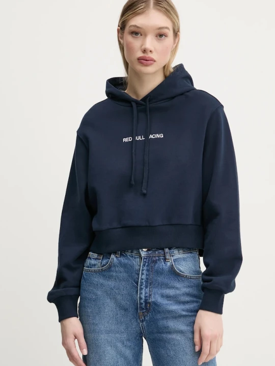 Zdjęcie produktu Red Bull Racing x Pepe Jeans bluza CROPPED LOGO HOODY granatowy