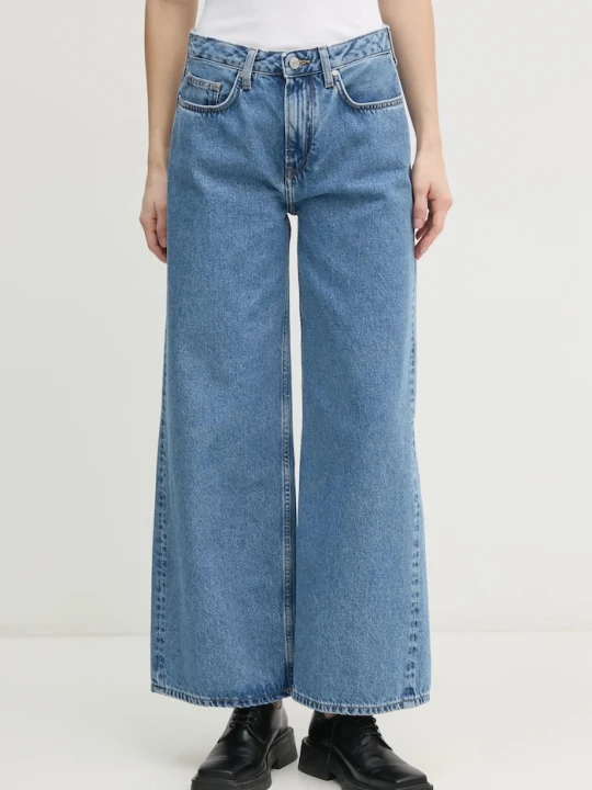 Zdjęcie produktu Red Bull Racing x Pepe Jeans jeansy WIDE LEG JEANS niebieski