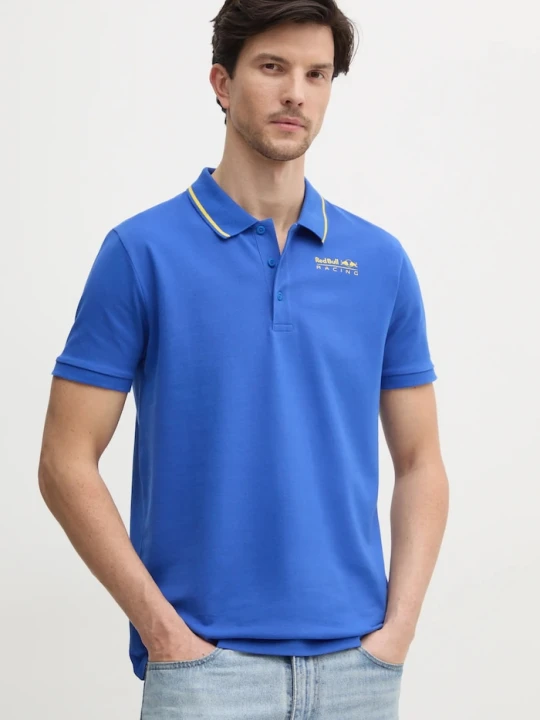 Zdjęcie produktu Red Bull Racing x Pepe Jeans polo TIPPED LOGO POLO fioletowy