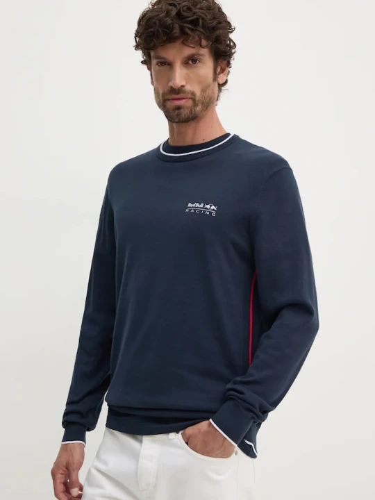 Zdjęcie produktu Red Bull Racing x Pepe Jeans sweter bawełniany granatowy