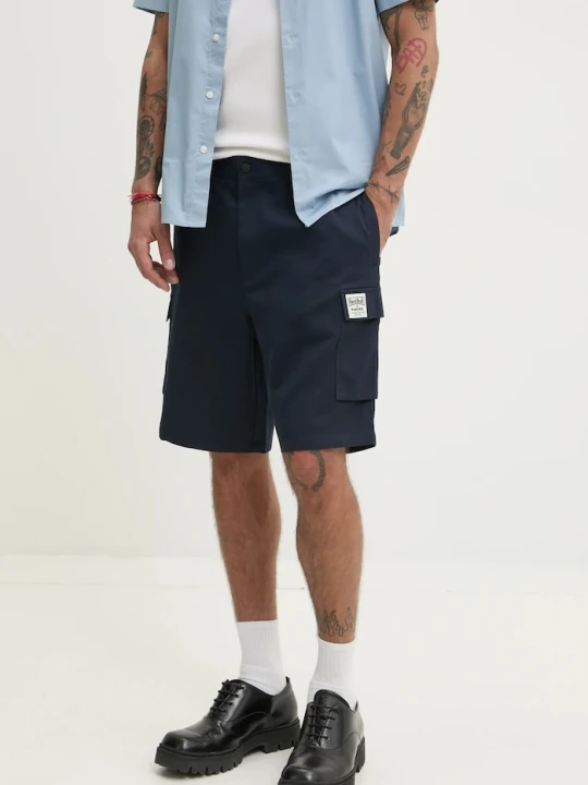 Zdjęcie produktu Red Bull Racing x Pepe Jeans szorty bawełniane CARGO SHORT granatowy