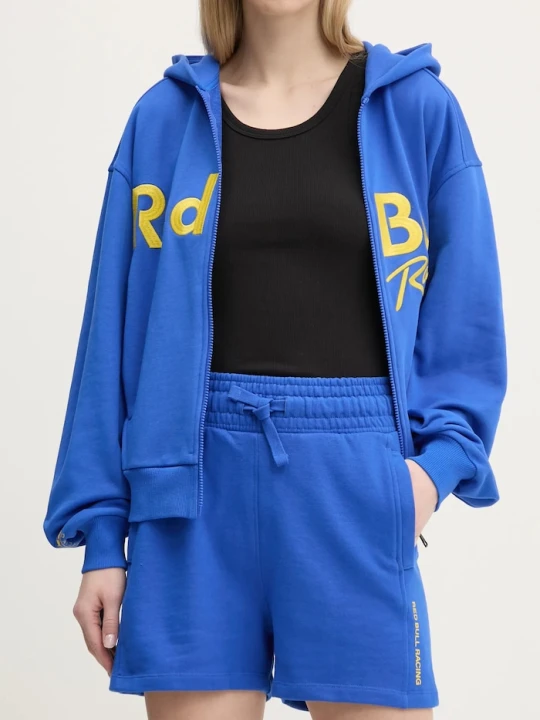 Zdjęcie produktu Red Bull Racing x Pepe Jeans szorty HIGH WAISTED SHORTS fioletowy