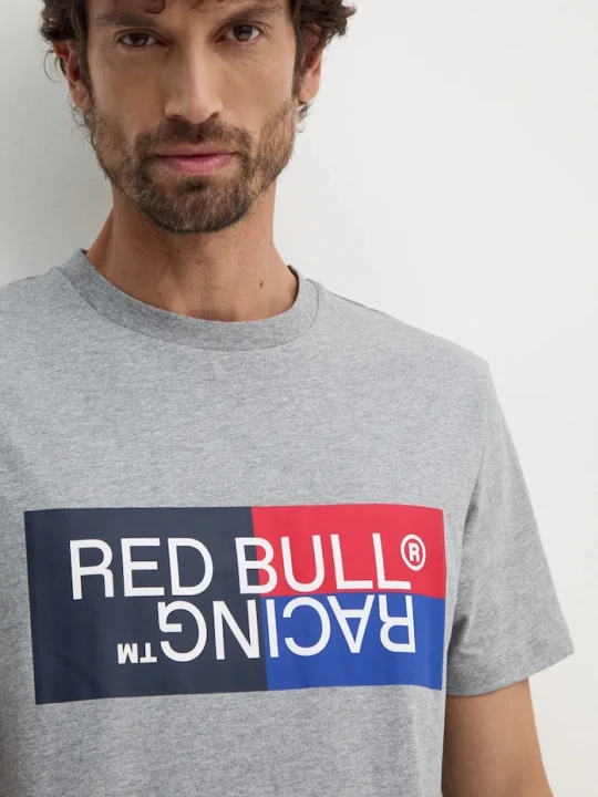 Zdjęcie produktu Red Bull Racing x Pepe Jeans t-shirt bawełniany szary