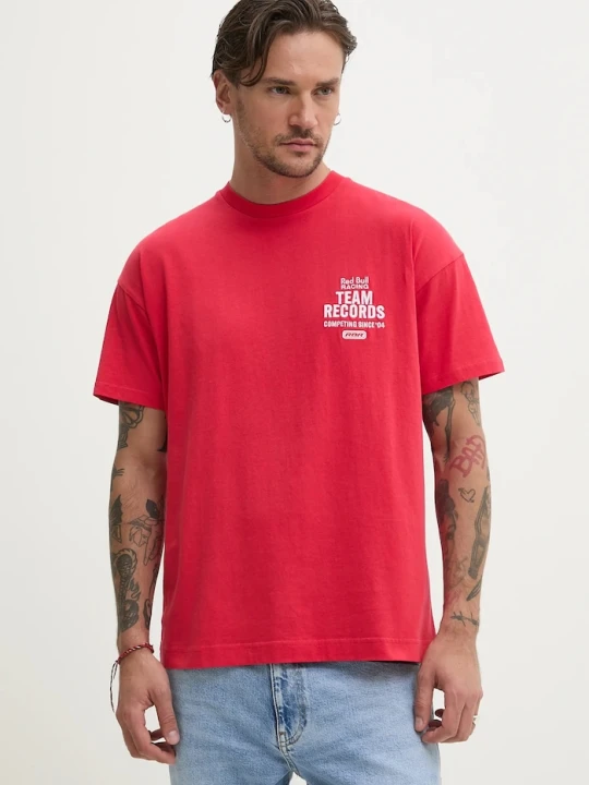 Zdjęcie produktu Red Bull Racing x Pepe Jeans t-shirt bawełniany TEAM RECORDS TEE