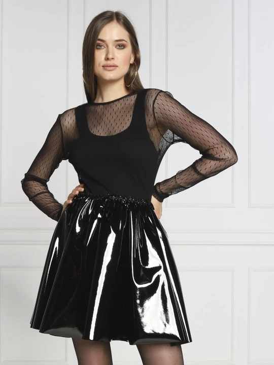 Zdjęcie produktu Red Valentino Koronkowa sukienka czarny