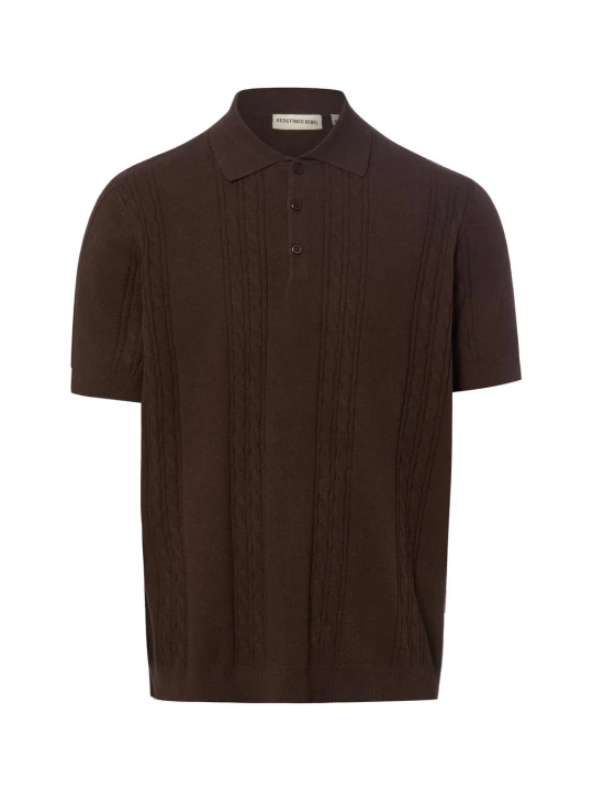Zdjęcie produktu Redefined Rebel koszulka polo - RRGriffin Mężczyźni brązowy