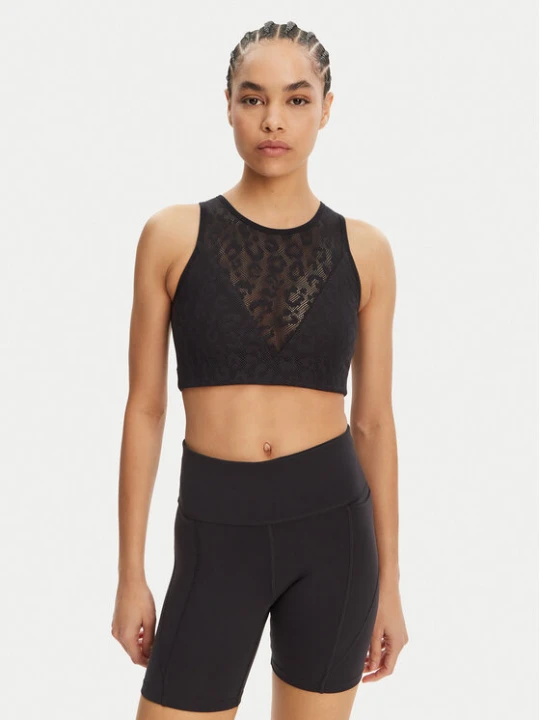 Zdjęcie produktu Reebok Biustonosz braletka Mesh Bralette 118654 Czarny
