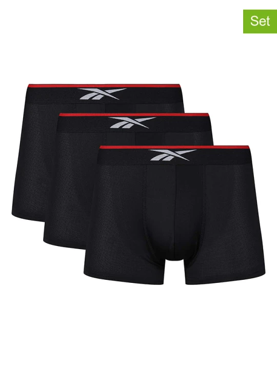 Zdjęcie produktu Reebok Bokserki (3 pary) "Glynn" w kolorze czarnym rozmiar: XL