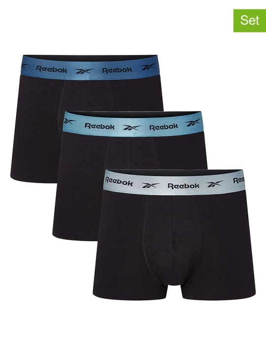 Zdjęcie produktu Reebok Bokserki (3 pary) "Hirst" w kolorze czarnym rozmiar: S