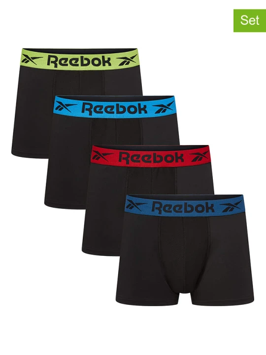 Zdjęcie produktu Reebok Bokserki (4 pary) w kolorze czarnym rozmiar: L