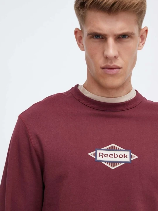 Zdjęcie produktu Reebok Classic bluza bawełniana bordowy