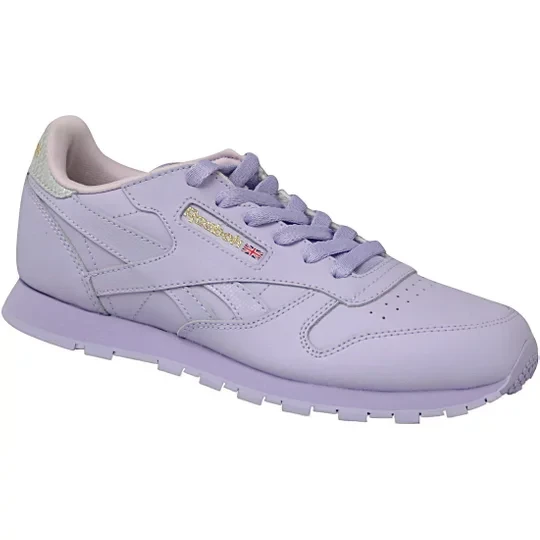 Zdjęcie produktu Reebok Classic Leather BD5543, Dla dziewczynki, Fioletowe, buty sneakers, skóra naturalna, rozmiar: 36, 5