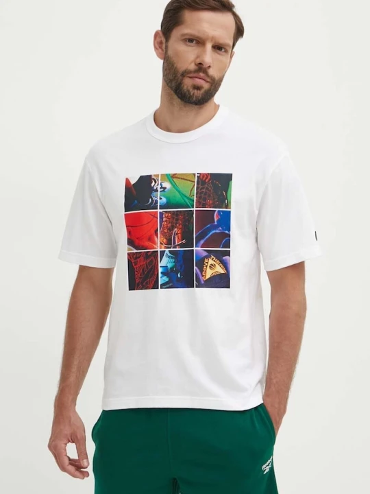Zdjęcie produktu Reebok Classic t-shirt bawełniany Basketball biały