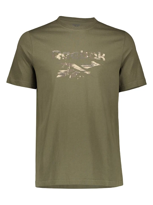 Zdjęcie produktu Reebok Koszulka "Modern Camo" w kolorze khaki rozmiar: M