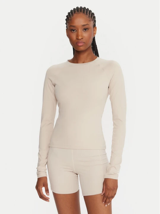 Zdjęcie produktu Reebok Koszulka techniczna Reebok X Ewa Chodakowska RK25316CCW Beżowy Slim Fit