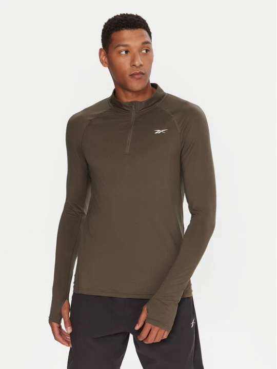 Zdjęcie produktu Reebok Koszulka techniczna RK25177CCM Khaki Regular Fit