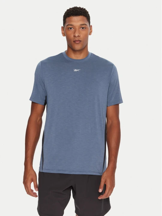 Zdjęcie produktu Reebok Koszulka techniczna Running SS RK25180CCM Niebieski Regular Fit