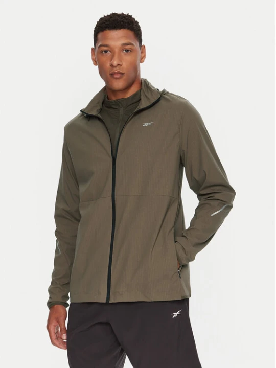 Zdjęcie produktu Reebok Kurtka do biegania Wayne RK25175CCM Zielony Regular Fit