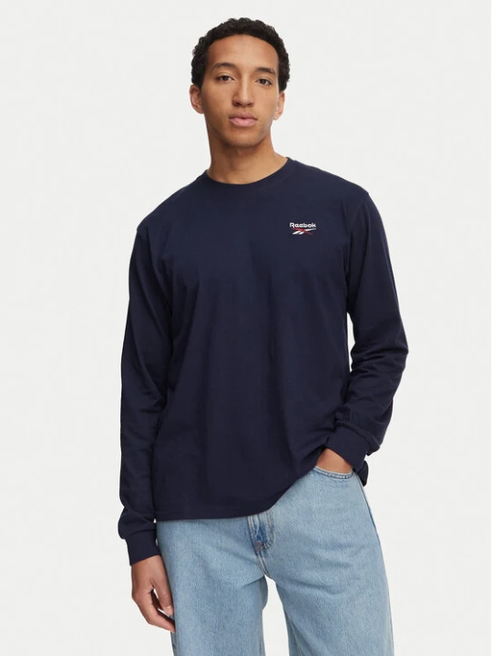 Zdjęcie produktu Reebok Longsleeve Feliks RK25738CCM Granatowy Regular Fit