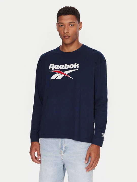 Zdjęcie produktu Reebok Longsleeve RK25155CCM Granatowy Regular Fit