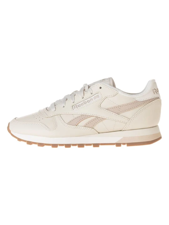 Zdjęcie produktu Reebok Skórzane sneakersy "Classic Leather" w kolorze beżowym rozmiar: 35, 5